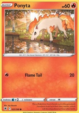 Ponyta ASR-021 Common Excellent Englisch Reverse Holo