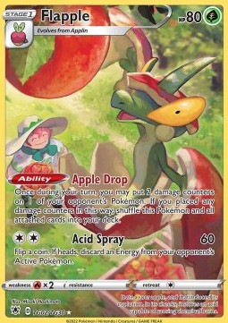 Flapple ASR-TG02 Holo Rare Good Englisch
