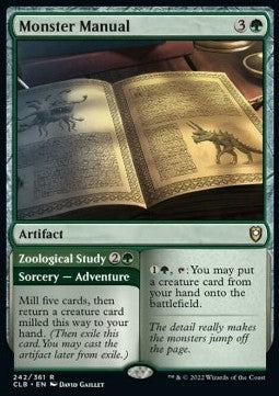 Monster Manual // Zoological Study CLB-242 Rare Good Deutsch Foil