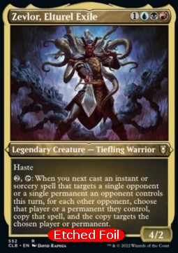Zevlor, Elturel-Verbannter (V.1) XCLB-552 Rare Near Mint Deutsch Foil
