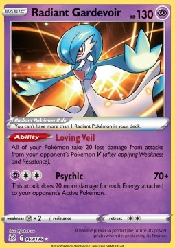 Radiant Gardevoir LOR-069 Ultra Rare Near Mint Englisch