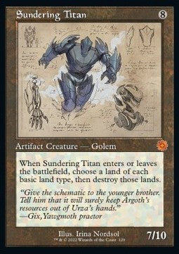 Trennender Titan (V.2) BRR-120 Mythic Excellent Deutsch Foil