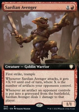 Sardian Avenger (V.2) XBRC-43 Rare Excellent Deutsch