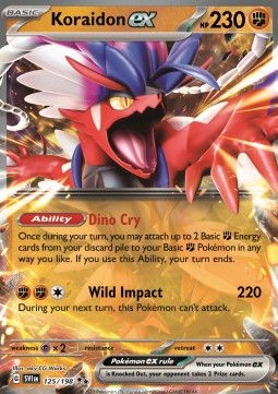 Koraidon ex SVI-125 Double Rare Excellent Englisch