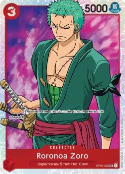 Roronoa Zoro (OP01-025) (V.1) OP01 Super Rare Excellent Englisch