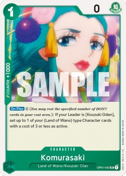 Komurasaki (OP01-042) OP01 Uncommon Near Mint Englisch