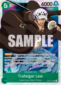 Trafalgar Law (OP01-047) (V.1) OP01 Super Rare Excellent Englisch