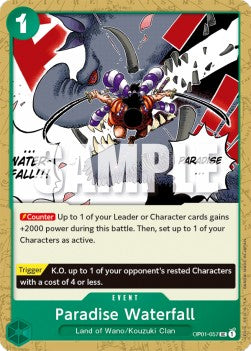 Paradise Waterfall (OP01-057) OP01 Uncommon Near Mint Englisch