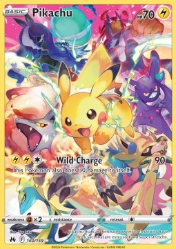 Pikachu CRZ-160 Secret Rare Boosterfrisch Deutsch