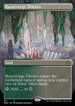 Razorverge Thicket XONE-373 Rare Near Mint Englisch Foil