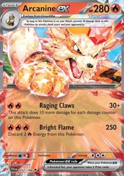 Arcanine ex SVI-032 Double Rare Excellent Englisch