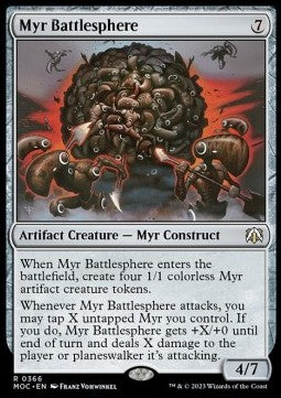 Myr Battlesphere MOC-366 Rare Excellent Englisch