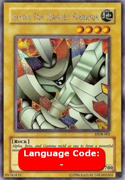 Alpha The Magnet Warrior (V.2) DOR-001 Secret Rare Poor Englisch