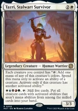 Tazri, Stalwart Survivor MAT-6 Rare Excellent Englisch Foil