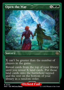 Öffnung des Weges (V.2) XMAT-123 Rare Excellent Deutsch Foil