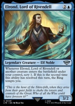 Elrond, Lord of Rivendell LTR-49 Uncommon Near Mint Englisch Foil