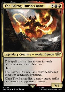 Der Balrog, Durins Fluch LTR-195 Rare Near Mint Deutsch