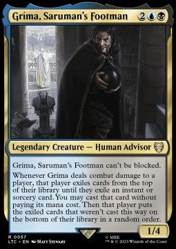 Gríma, Saruman's Footman LTC-57 Rare Excellent Englisch