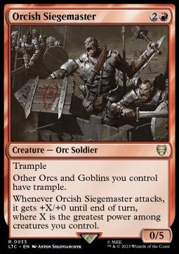 Belagerungsmeister der Orks LTC-33 Rare Near Mint Deutsch