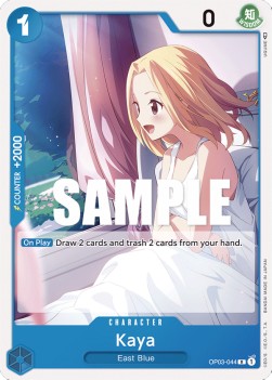 Kaya (OP03-044) OP03 Rare Excellent Englisch