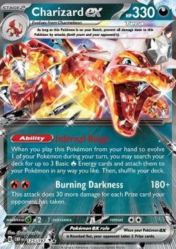 Glurak ex OBF-125 Double Rare Excellent Deutsch