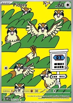 Taubsi OBF-207 Illustration Rare Near Mint Deutsch