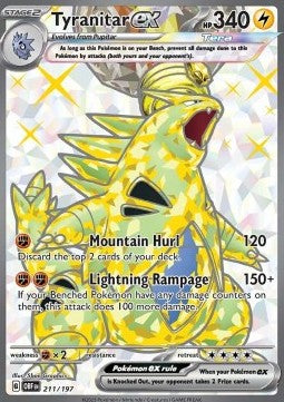 Tyranitar ex OBF-211 Ultra Rare Excellent Englisch