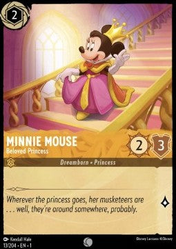 Minnie Maus - Geliebte Prinzessin 1TFC-13 Common Boosterfrisch Deutsch Foil