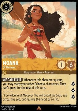 Vaiana - Von Motunui 1TFC-14 Rare Boosterfrisch Deutsch Foil