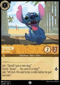 Stitch - New Dog 1TFC-22 Common Boosterfrisch Englisch Foil