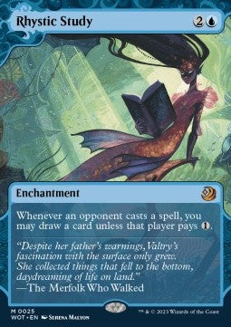 Rhystisches Studium (V.1) WOT-25 Mythic Near Mint Deutsch Foil