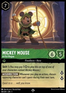 Mickey Mouse - Artful Rogue (V.1) 1TFC-88 Super Rare Near Mint Englisch