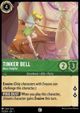 Tinker Bell - Most Helpful 1TFC-93 Common Boosterfrisch Englisch Foil
