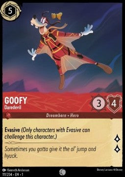 Goofy - Draufgänger 1TFC-111 Common Boosterfrisch Deutsch Foil