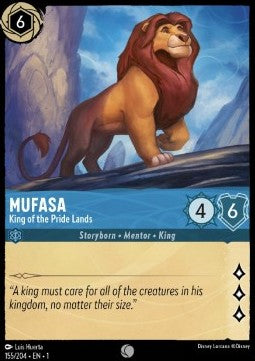 Mufasa - König des Geweihten Landes 1TFC-155 Common Boosterfrisch Deutsch Foil