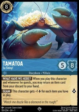 Tamatoa - So Shiny! 1TFC-159 Super Rare Excellent Englisch