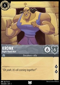 Kronk - Rechte Hand 1TFC-183 Uncommon Boosterfrisch Deutsch Foil