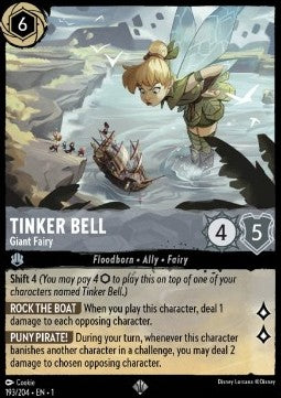 Tinker Bell - Giant Fairy 1TFC-193 Super Rare Near Mint Englisch