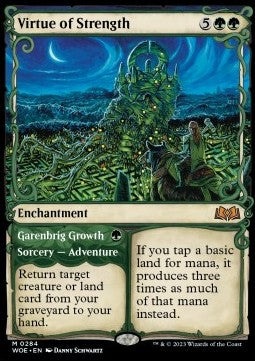 Virtue of Strength // Garenbruck-Wachstum XWOE-284 Mythic Near Mint Deutsch