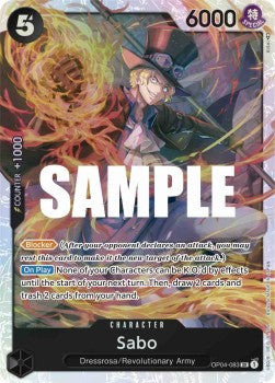 Sabo (OP04-083) (V.1) OP04 Super Rare Near Mint Englisch