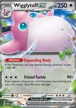 Wigglytuff ex MEW-040 Double Rare Near Mint Englisch