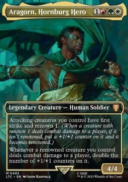Aragorn, Hornburg Hero LTRH-492 Mythic Near Mint Englisch Foil