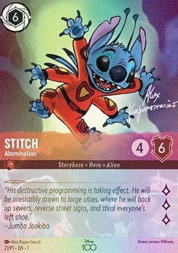 Stitch - Scheusal PR1-21 Promo Excellent Deutsch Foil