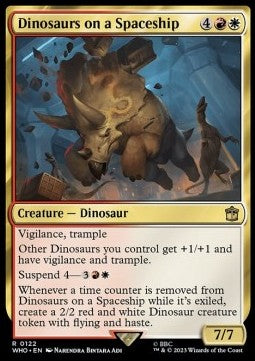 Dinosaurs on a Spaceship WHO-122 Rare Near Mint Englisch