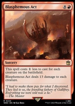 Blasphemous Act WHO-224 Rare Near Mint Englisch