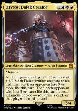 Davros, Dalek Creator WHO-1 Mythic Excellent Englisch Foil