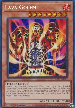 Lava-Golem (V.3) RA01-001 Secret Rare Near Mint Deutsch 1. Auflage