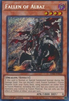 Gefallener von Albaz RA01-DE021 Secret Rare Near Mint Deutsch 1. Auflage
