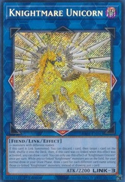 Albtraumritter Einhorn (V.3) RA01-043 Secret Rare Good Deutsch 1. Auflage
