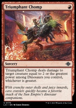 Triumphant Chomp LCI-170 Uncommon Excellent Englisch